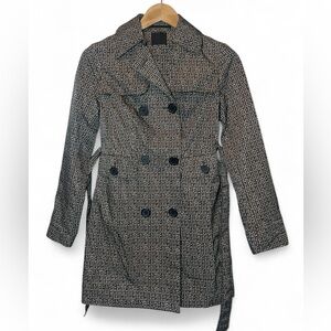 The Limited Brown Double Breasted Raincoat Winter Raincoat Trench‎ Coat Women XS